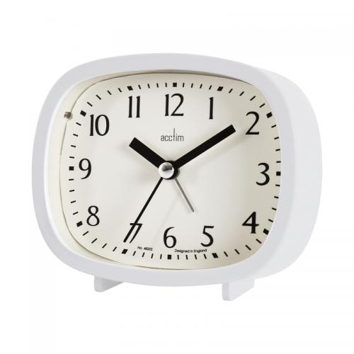 Acctim Hilda Sweep White Alarm Clock 15902