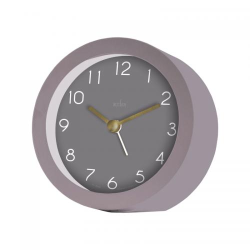 Acctim Mila Mauve Blush Alarm Clock 15916