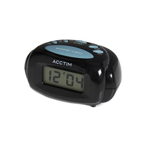 Acctim Aura Black Alarm Clock 15523