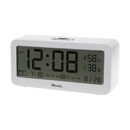 Ravel Jumbo Digit White Alarm Clock RCD005.4