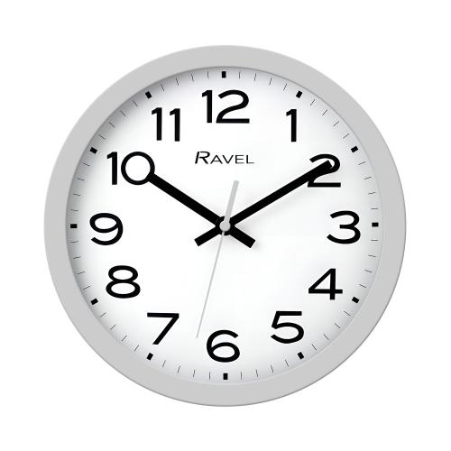 Ravel 25cm Grey Wall Clock RWC25.13