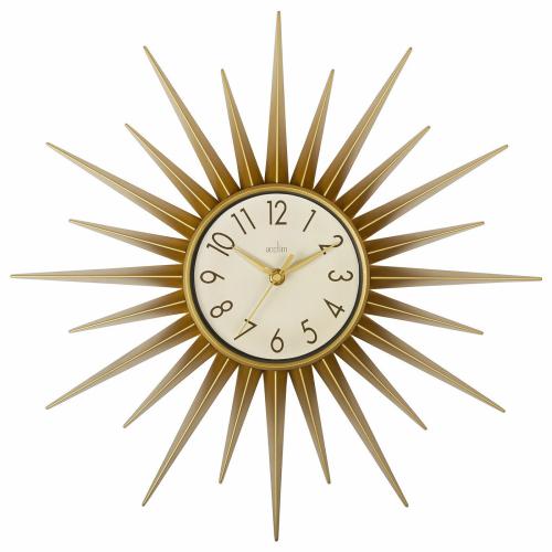 Acctim Stella Starburst Gold Wall Clock 21760