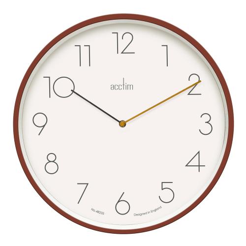 Acctim Taby Soft Coral Wall Clock 22794