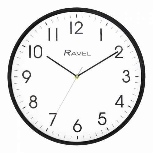 Ravel 40cm Kitchen Wall Clock Black RWC40.3