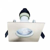 Integral Brushed Chrome Square Fire Rated GU10 Downlight