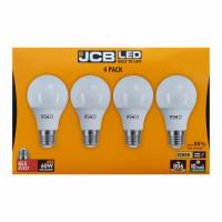 JCB 4pk 8.2w LED ES GLS Bulb Warm White