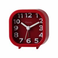 Ravel Mini Moulded Alarm Clock Red RC031.10