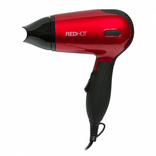 Red Hot 1200W Travel Folding Hair Dryer